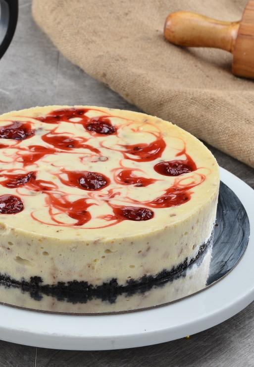 Cherry Walnut Cheesecake