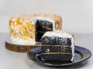 Toasted Marshmallow Devil’s Cake